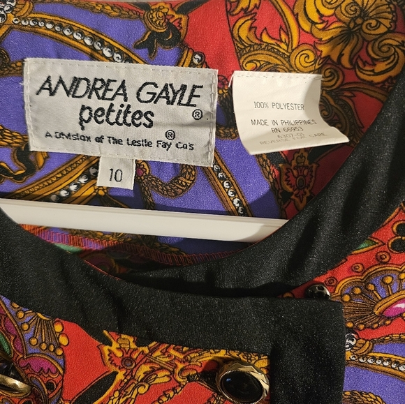 Red and Purple Cropped Blazer with Asymmetrical Design - Picture 2 of 6